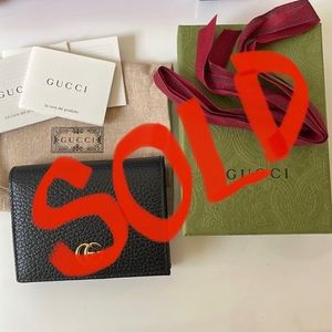 Gucci Leather Card Case Wallet